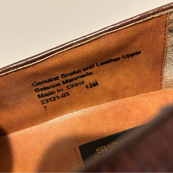 Stacy Adams Snake Skin Tassel Loafers - Picture 7 of 15